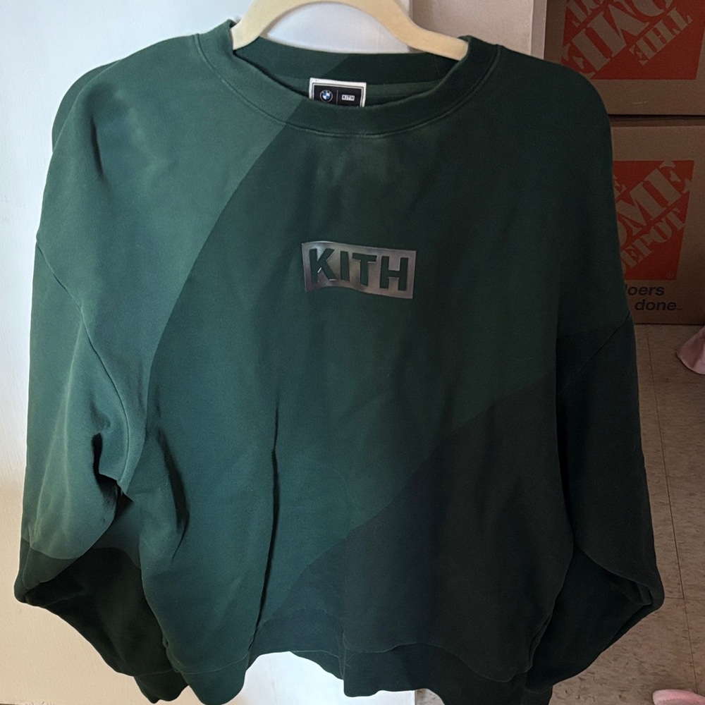 Kith Dark Green Logo Crewneck Sweatshirt